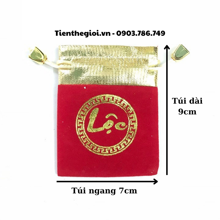 Cặp Xu Úc Hình Con Ngựa Mạ Vàng Bạc tặng Túi Gấm Lộc